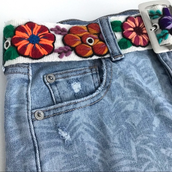 Boho Festival Embroidered Floral Belt - Picture 3 of 9